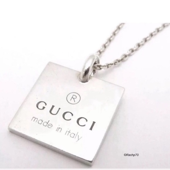 Gucci Other - New Authentic GUCCI Trademark Pendant Necklace 18"